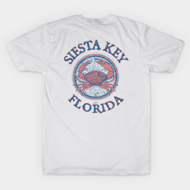 Siesta Key, Florida, Stone Crab on Wind Rose (Two-Sided) by jcombs